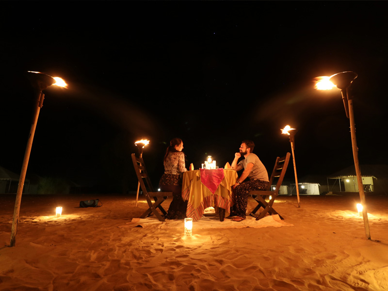 dinner on dunes